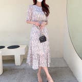 【華やぎシフォン】 花柄シフォンワンピース ワンピース | COCOMOMO | 詳細画像3 