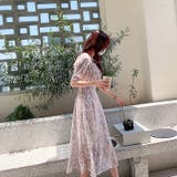 【華やぎシフォン】 花柄シフォンワンピース ワンピース | COCOMOMO | 詳細画像7 