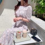 【華やぎシフォン】 花柄シフォンワンピース ワンピース | COCOMOMO | 詳細画像8 