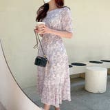 【華やぎシフォン】 花柄シフォンワンピース ワンピース | COCOMOMO | 詳細画像11 