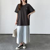 バックロゴオーバーTシャツ ロゴTシャツ Tシャツ | COCOMOMO | 詳細画像14
