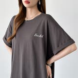 バックロゴオーバーTシャツ ロゴTシャツ Tシャツ | COCOMOMO | 詳細画像20
