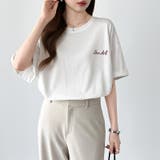 バックロゴオーバーTシャツ ロゴTシャツ Tシャツ | COCOMOMO | 詳細画像6