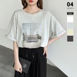 【大人女子の本命プリントT】 プリントTシャツ フォトプリントtシャツ | COCOMOMO | 詳細画像1 