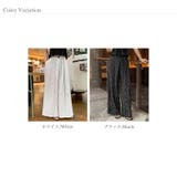 【大人のストライプ美脚パンツ】 ストライプパンツ ワイドパンツ | COCOMOMO | 詳細画像18 