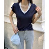 【一枚でレイヤード風】 ドッキングTシャツ タンクトップ | COCOMOMO | 詳細画像10 