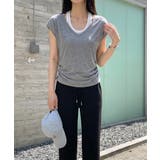 【一枚でレイヤード風】 ドッキングTシャツ タンクトップ | COCOMOMO | 詳細画像7 