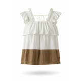 フリルで魅せる夏セットアップ 前後2wayフリルセットアップ ワイドパンツ | COCOMOMO | 詳細画像28