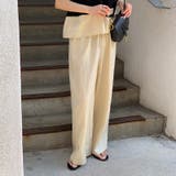 フリルで魅せる夏セットアップ 前後2wayフリルセットアップ ワイドパンツ | COCOMOMO | 詳細画像7
