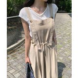 リネンライクな大人サロペット サロペットパンツ ワイドパンツ | COCOMOMO | 詳細画像8