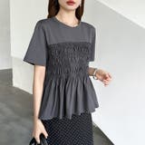 旬な甘めカジュアル ペプラムトップス ペプラムTシャツ | COCOMOMO | 詳細画像9