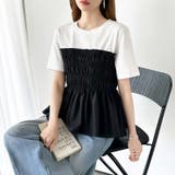 旬な甘めカジュアル ペプラムトップス ペプラムTシャツ | COCOMOMO | 詳細画像13