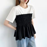 旬な甘めカジュアル ペプラムトップス ペプラムTシャツ | COCOMOMO | 詳細画像15