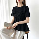 旬な甘めカジュアル ペプラムトップス ペプラムTシャツ | COCOMOMO | 詳細画像22