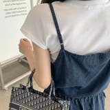 紐で絞れる デニムキャミワンピース デニムワンピース | COCOMOMO | 詳細画像10
