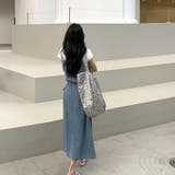 紐で絞れる デニムキャミワンピース デニムワンピース | COCOMOMO | 詳細画像3