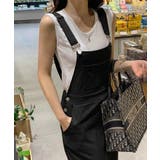 ラフなのにキレイ見え サロペットスカート ワンピース | COCOMOMO | 詳細画像12
