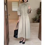 2wayスタンドネック シャツワンピース ワンピース | COCOMOMO | 詳細画像7 