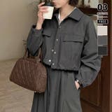 ダークグレー | 【ワンピース×ジャケットセット】 セットアップ ワンピース | COCOMOMO