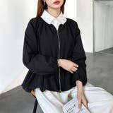 ふんわり大人フェミニン ペプラムバルーンブルゾン アウター | COCOMOMO | 詳細画像21