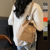 ライトブラウン | ドロスト巾着ショルダーバッグ ショルダーバッグ 巾着バッグ | COCOMOMO