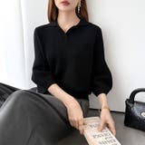 美シルエット コクーンスリーブニット スキッパーニット | COCOMOMO | 詳細画像41