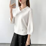 美シルエット コクーンスリーブニット スキッパーニット | COCOMOMO | 詳細画像7