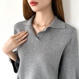 美シルエット コクーンスリーブニット スキッパーニット | COCOMOMO | 詳細画像19