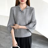 美シルエット コクーンスリーブニット スキッパーニット | COCOMOMO | 詳細画像21