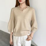 美シルエット コクーンスリーブニット スキッパーニット | COCOMOMO | 詳細画像23