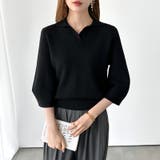 美シルエット コクーンスリーブニット スキッパーニット | COCOMOMO | 詳細画像36