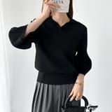美シルエット コクーンスリーブニット スキッパーニット | COCOMOMO | 詳細画像40