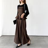 ペプラムセットアップ タックワイドパンツ セットアップ | COCOMOMO | 詳細画像25