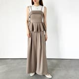 ペプラムセットアップ タックワイドパンツ セットアップ | COCOMOMO | 詳細画像5
