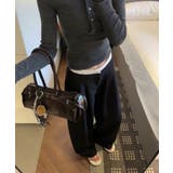 ウエストレイヤード風 タックワイドパンツ ワイドパンツ | COCOMOMO | 詳細画像6