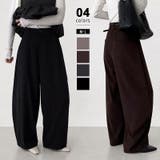 バレルレッグパンツ ワイドパンツ カーブパンツ | COCOMOMO | 詳細画像1
