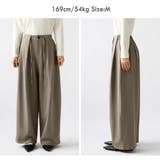 ディープタックで洗練モード感 タックワイドパンツ ワイドパンツ | COCOMOMO | 詳細画像24 
