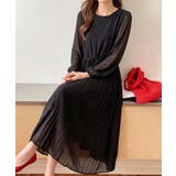 華やぎシフォン プリーツワンピース シフォンワンピース | COCOMOMO | 詳細画像12