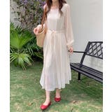 華やぎシフォン プリーツワンピース シフォンワンピース | COCOMOMO | 詳細画像3