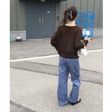 ゆるっとルーズシルエット ヘンリーネックニット シアーニット | COCOMOMO | 詳細画像5