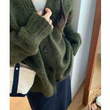 ゆったりカーディガン ニットカーディガン vネックカーディガン | COCOMOMO | 詳細画像9