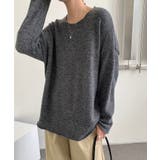 シルエットで魅せる大人ニット ドロップショルダーニット ニット | COCOMOMO | 詳細画像12
