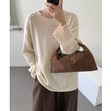 シルエットで魅せる大人ニット ドロップショルダーニット ニット | COCOMOMO | 詳細画像1