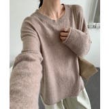 シルエットで魅せる大人ニット ドロップショルダーニット ニット | COCOMOMO | 詳細画像21
