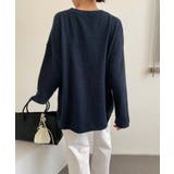シルエットで魅せる大人ニット ドロップショルダーニット ニット | COCOMOMO | 詳細画像26