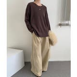 シルエットで魅せる大人ニット ドロップショルダーニット ニット | COCOMOMO | 詳細画像35