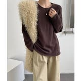 シルエットで魅せる大人ニット ドロップショルダーニット ニット | COCOMOMO | 詳細画像36