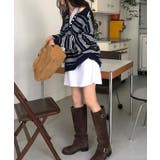 ルーズボーダーポロニット ポロニット ボーダーニット | COCOMOMO | 詳細画像7