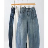 カーブワイドデニムパンツ カーブパンツ カーブデニム | COCOMOMO | 詳細画像26 