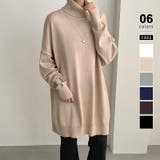 ベージュ | タートルネックロングニット ロングニット タートルネック | COCOMOMO